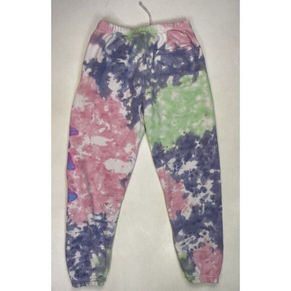 III Points 3 Mushroom Graphic Sweatpants Men Large Multicolor Tie Dye Music - Picture 4 of 7